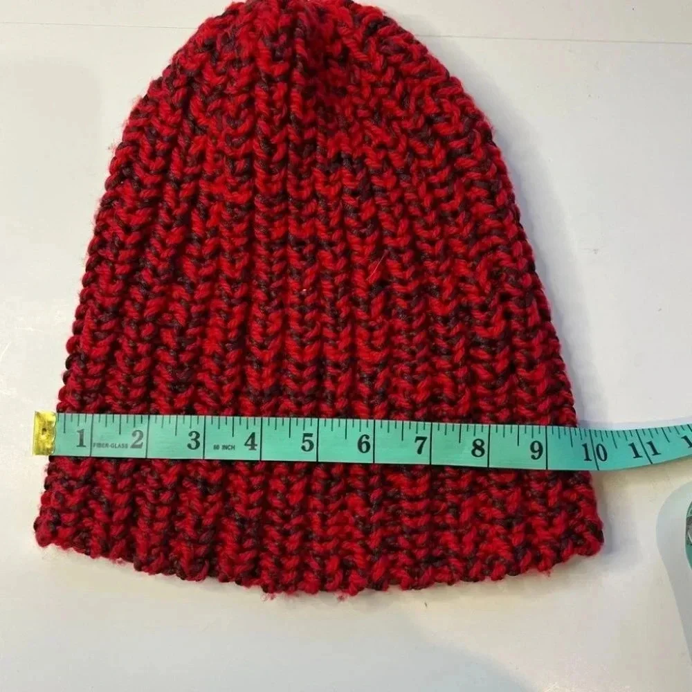 Rag & Bone Black and Red Beanie